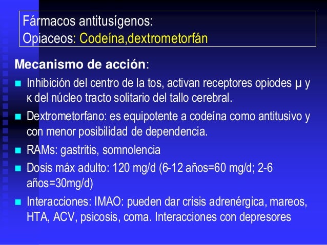 antitusigenos opiaceos